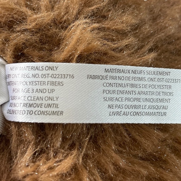 Fiesta Great Wolf Lodge Teddy Bear Brown Tan Sitting Stuffed Animal 2017 12" NWT - Picture 11 of 13